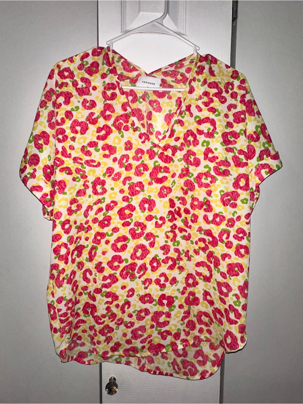 Adrienne Colorful Leopard Blouse